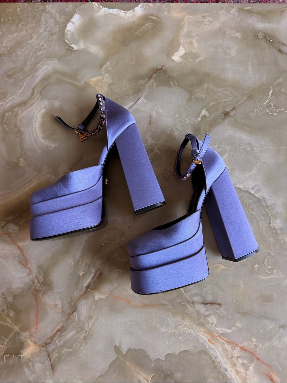 versace aevitas platform heels